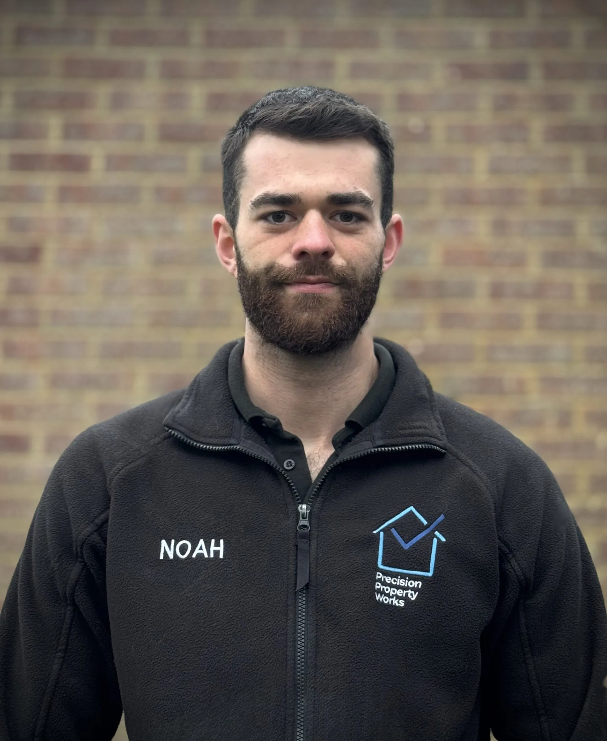 Noah Phillips of Precision Property Works on site in Ashby-de-la-Zouch