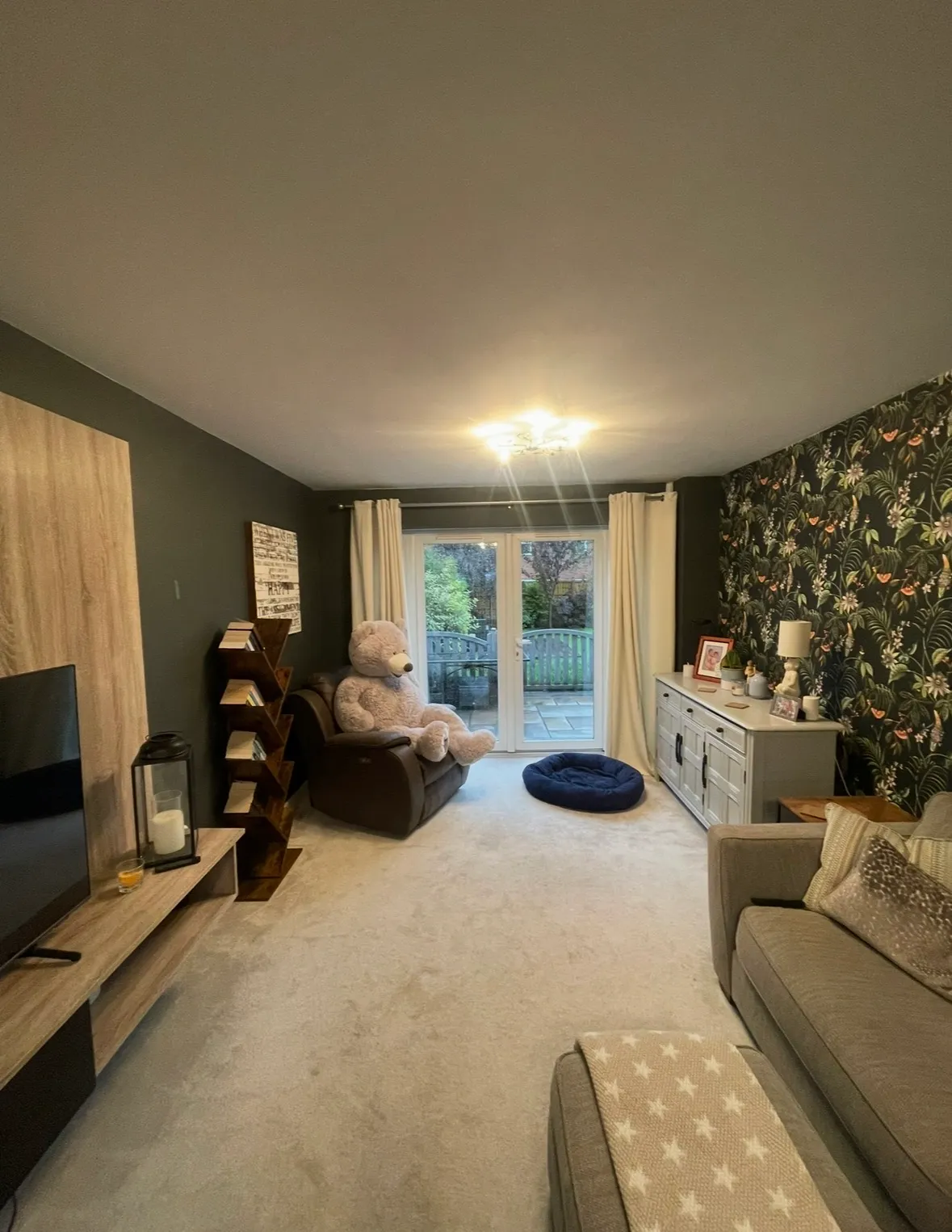 Living room stripped back during the Ibstock renovation