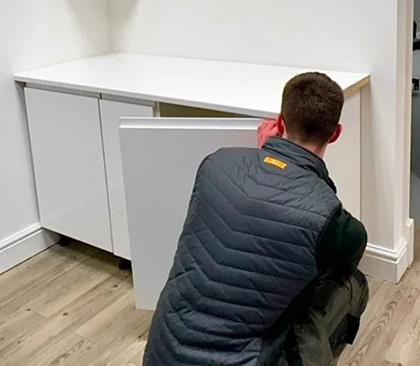 Precision Property Works tradesman fitting kitchen units